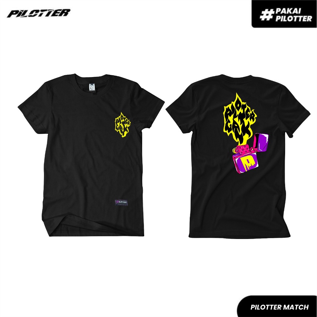 KAOS PILOTTER MATCH ORIGINAL KAOS PILOTTER MATCH FREE STICKER PILOTTER COWOK CEWEK