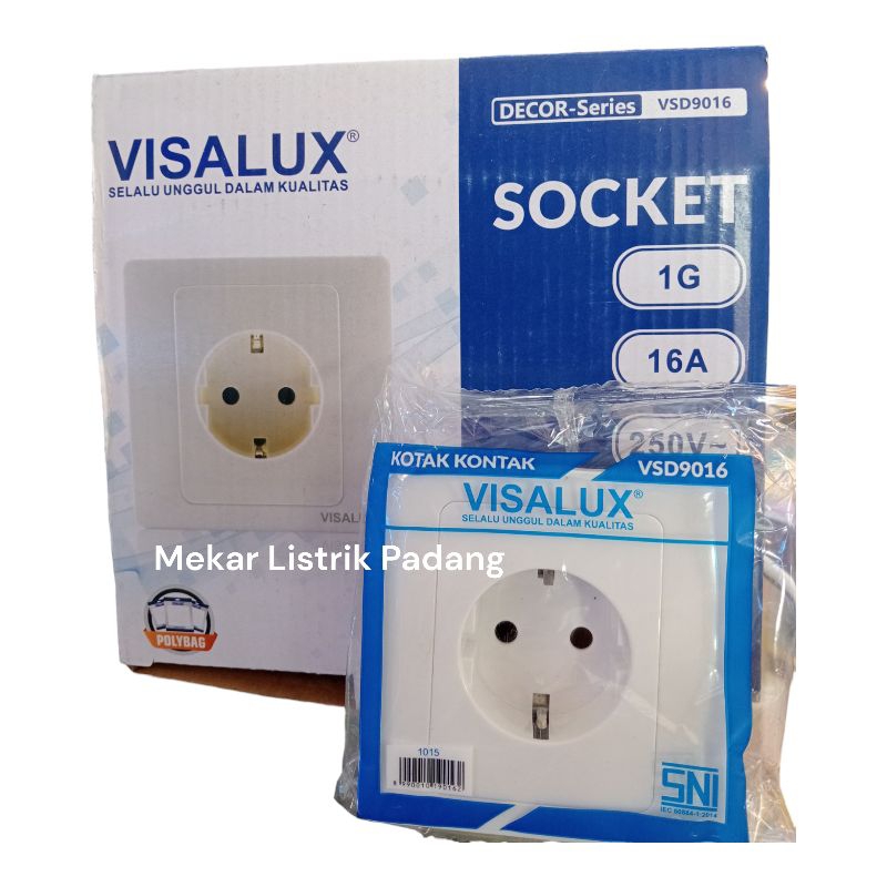 VISALUX DECOR SERIES STOP KONTAK SAKLAR ENGKEL SERI TRIPLE  IB  OB
