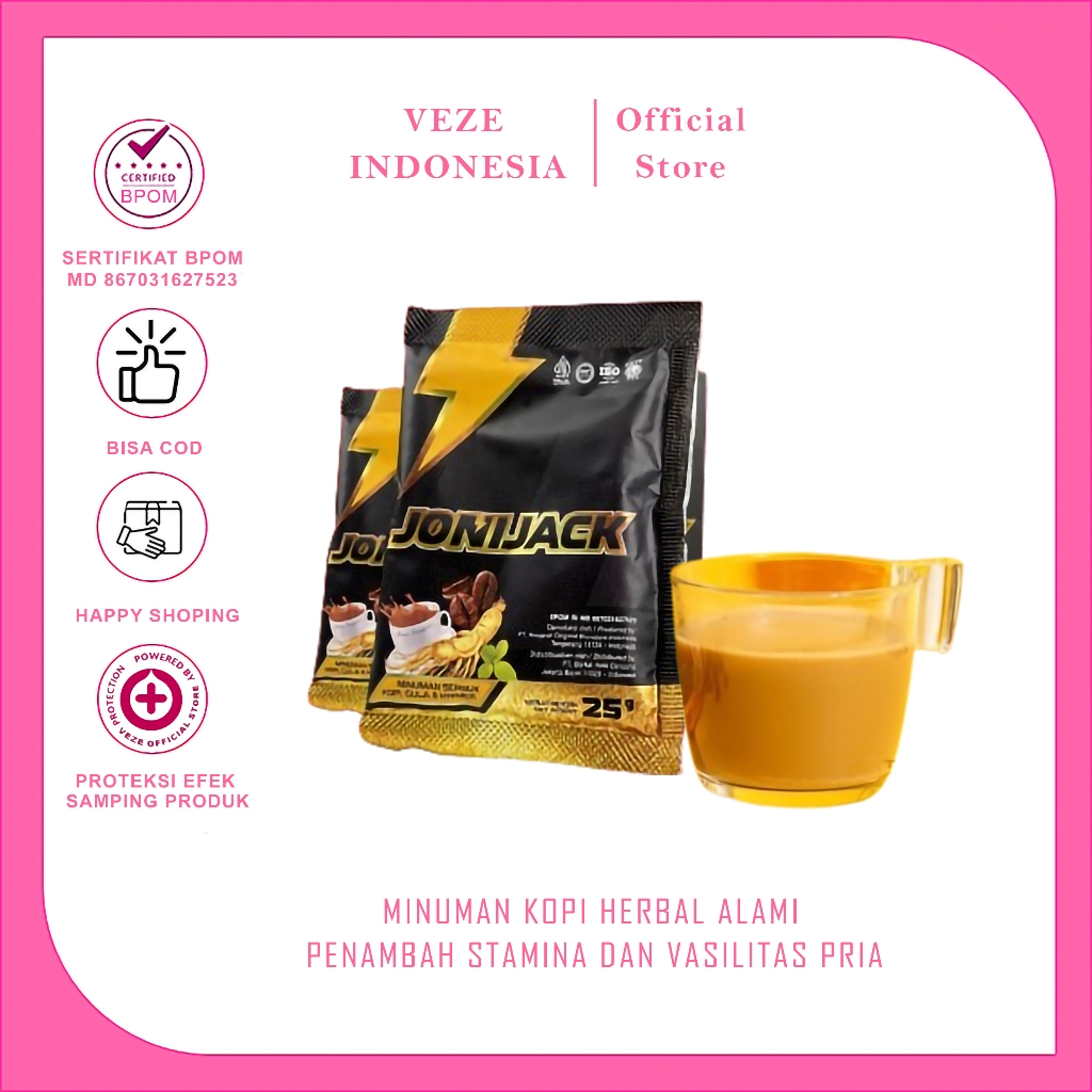 

BPOM JONIJACK KOPI GINGSENG STAMINA KUAT 1 SACHET