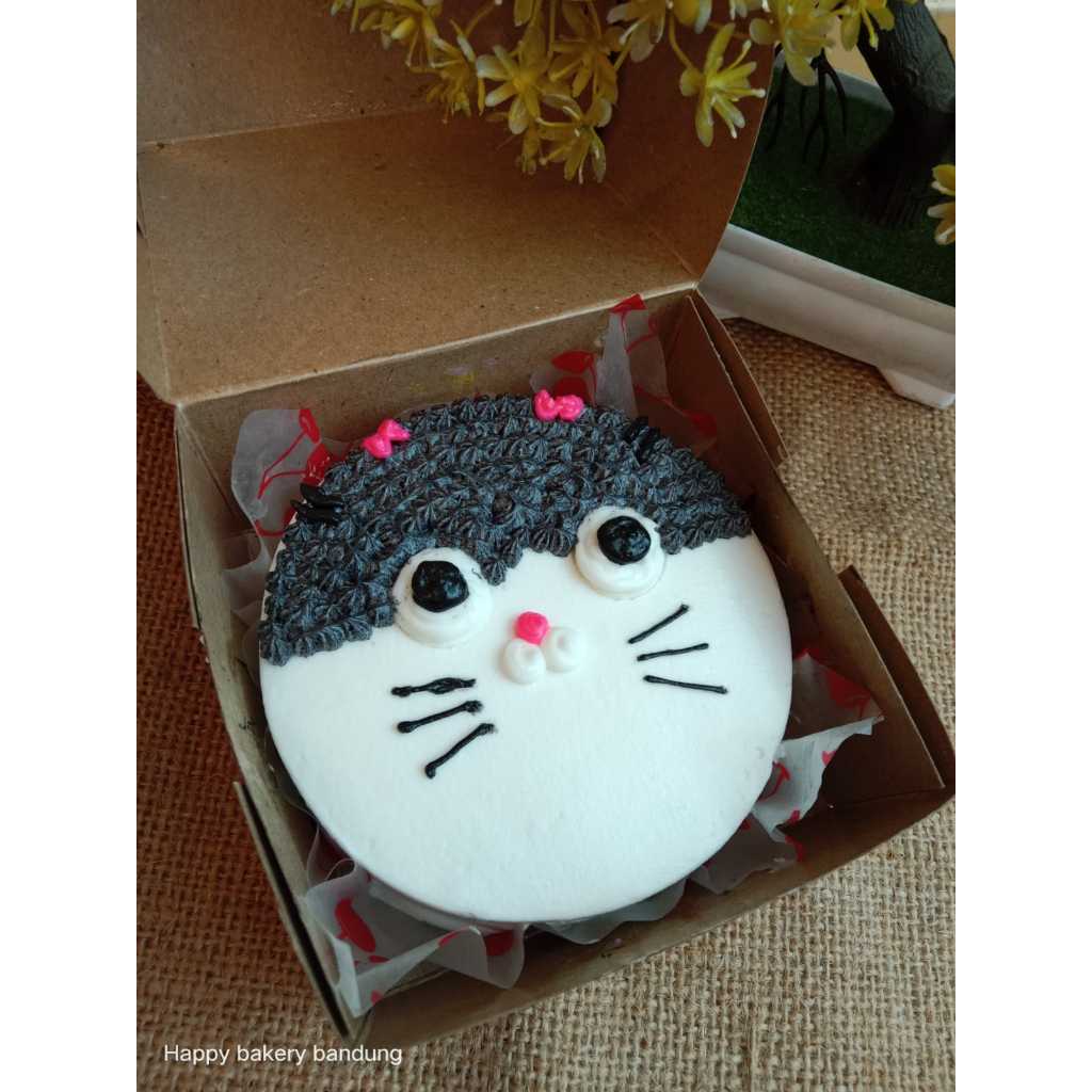 

Bento cake karakter kucing abu /korean cake