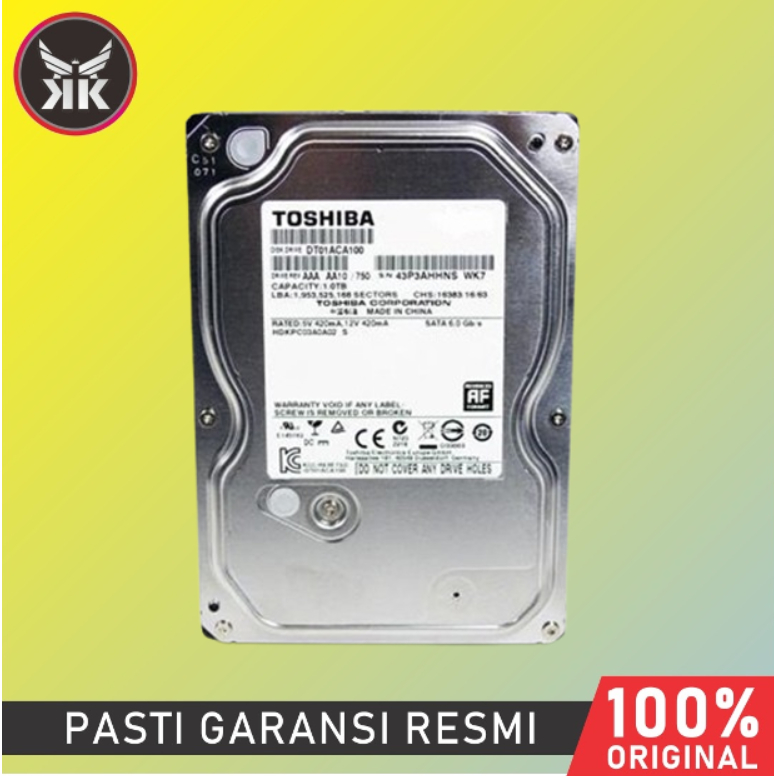 HARDISK TOSHIBA 1TB 3.5 INC ORI