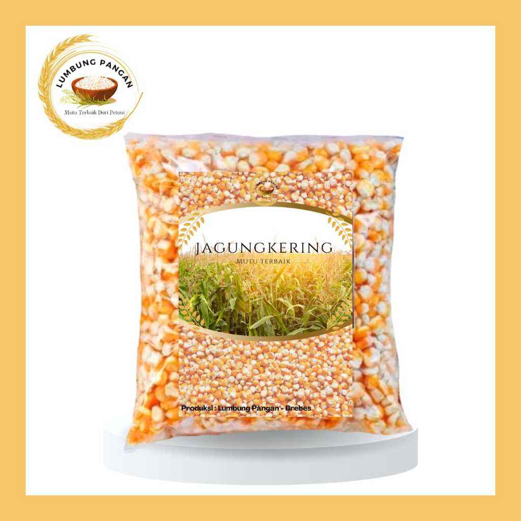 Jagung Kering 1kg / Jagung Kuning Kering Termurah / LumbungTernak