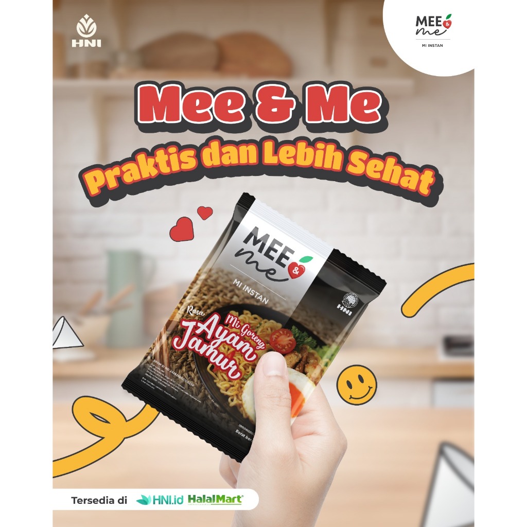 

MEE & ME GORENG AYAM JAMUR HNI HPAI Isi 10pcs