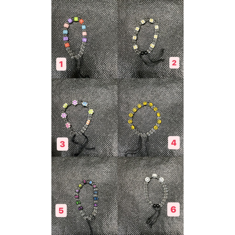 GELANG HURUF BEADS PREMIUM / GELANG PRIA WANITA ANAK-ANAK