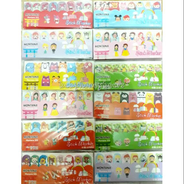 

SPECIAL PROMO Stick noteMemo tempel Montana karakter