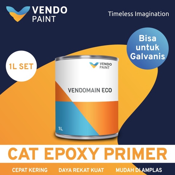

Vendopaint Cat Epoxy Primer Vendomain Eco 1L Set Bisa Utk Galvanis x F6Z7