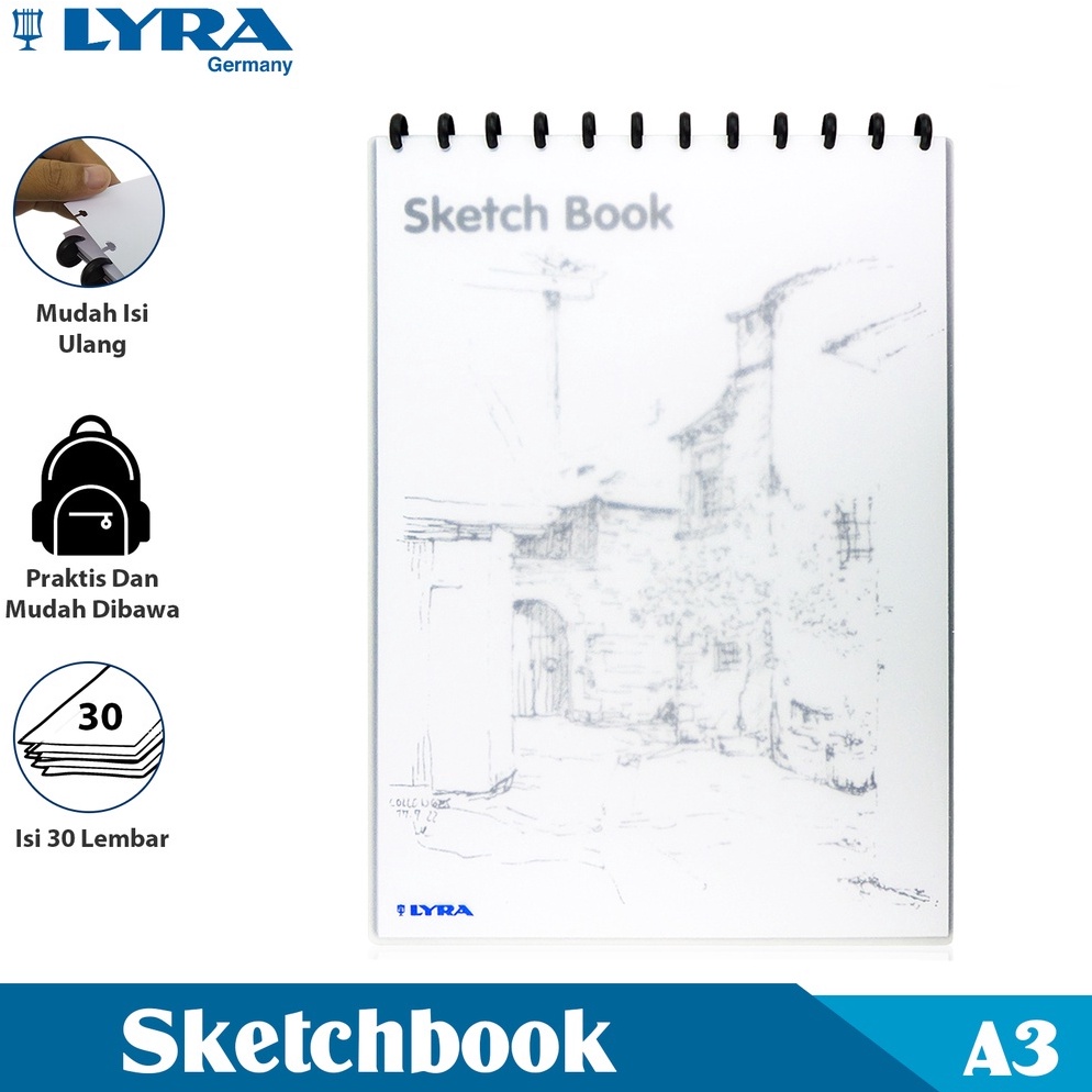 

Lyra Buku Sketsa Ukuran A3 3 Lembar Sketch Book Binder Buku Bergambar Lyr92129 h W2B8
