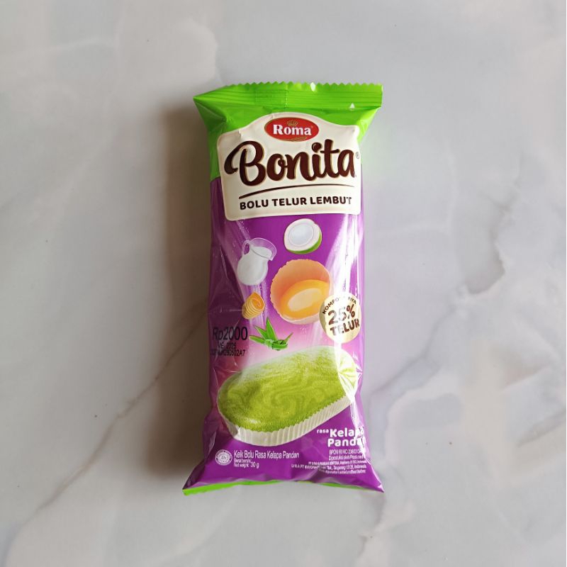 

Roma Bonita Bolu Telur Lembut 30g