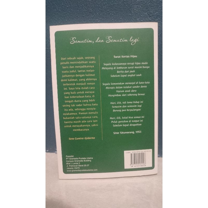 Preloved Novel Semusim, dan Semusim Lagi - Andina Dwifatma