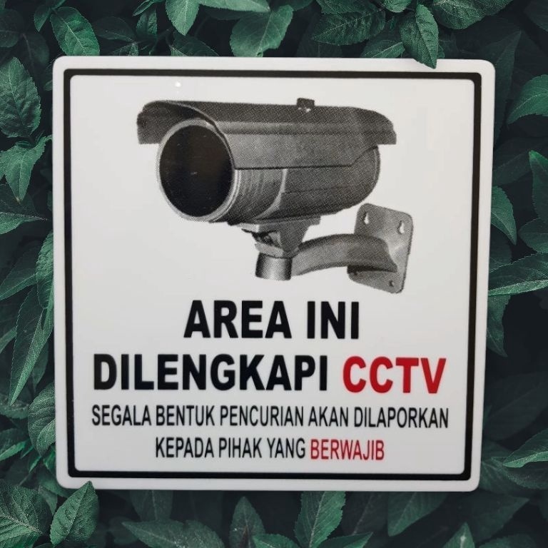 

Akrilik plat AREA INI DILENGKAPI CCTV e H6X9