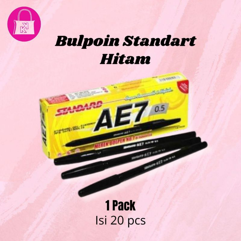 

Bulpoin Standart Hitam Pulpen 1 Pack