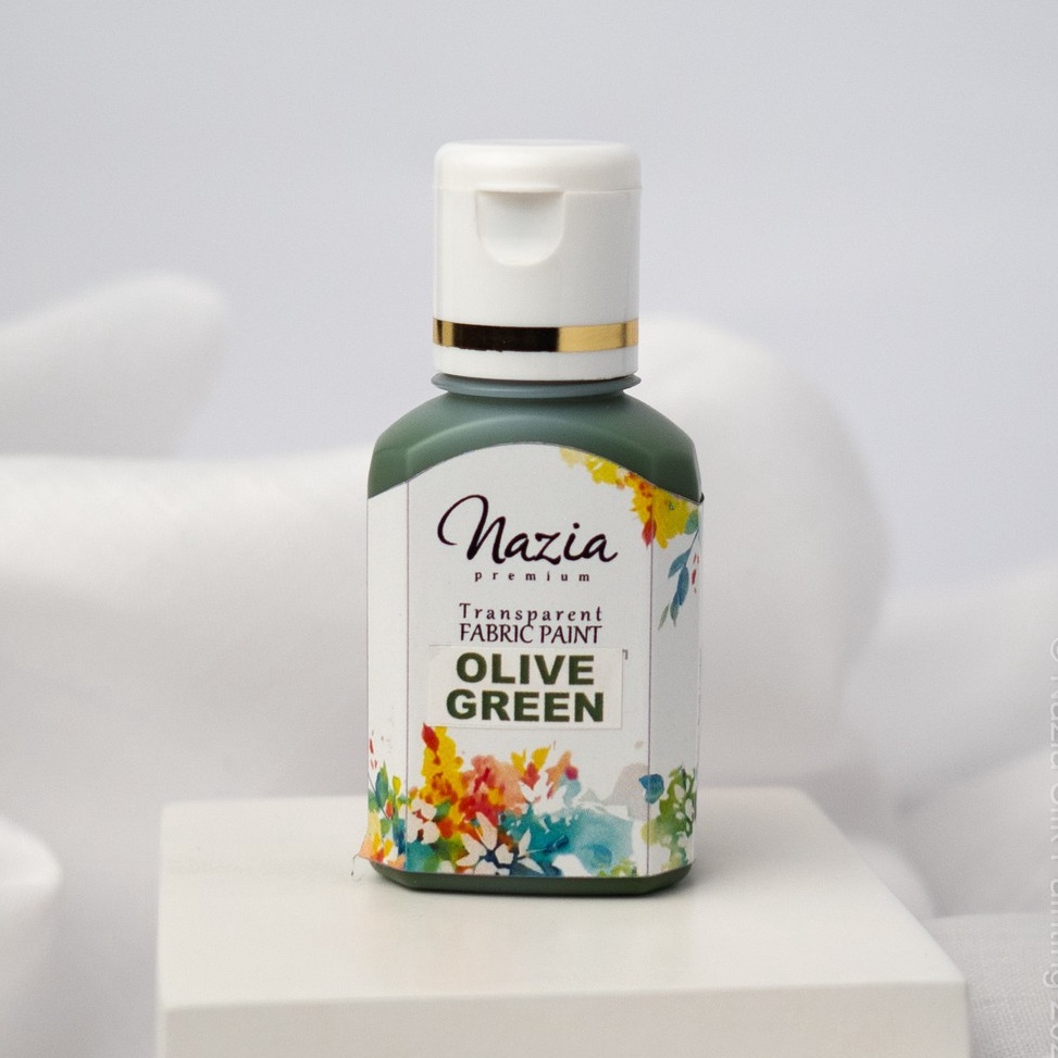 

Cat Kain Tekstil Premium Olive Green Nazia Fabric Paint Cat Textile s H2A7