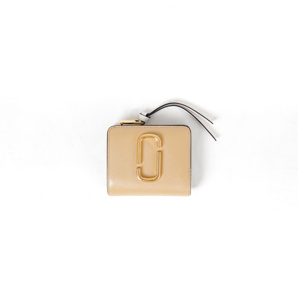 Dompet MARC JACOBS SNAPSHOT CREAM PINK BIFOLD WALLET SMALL 100% ORIGINAL