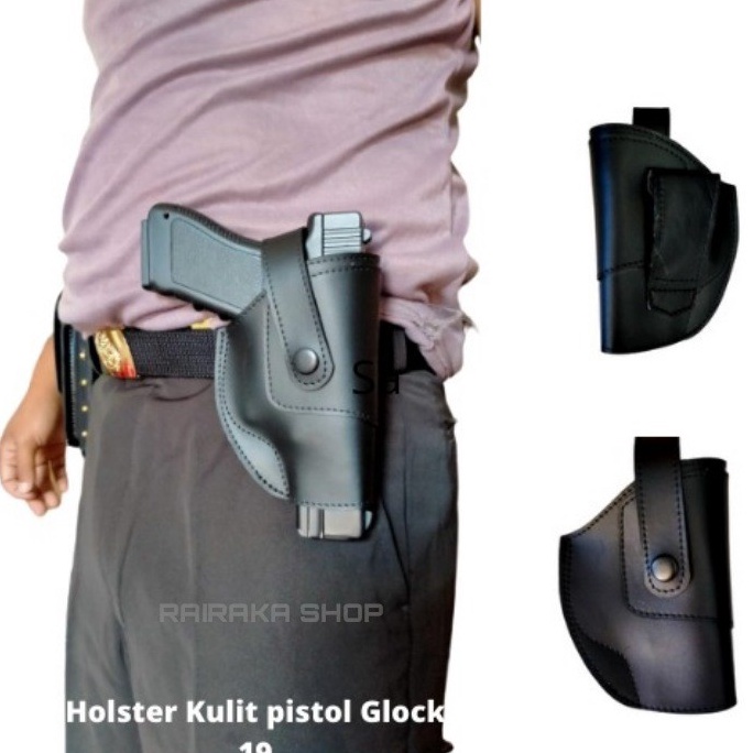 KODE R38S Holster Kulit Sarung Pistol Kulit Asli ORIGINAL
