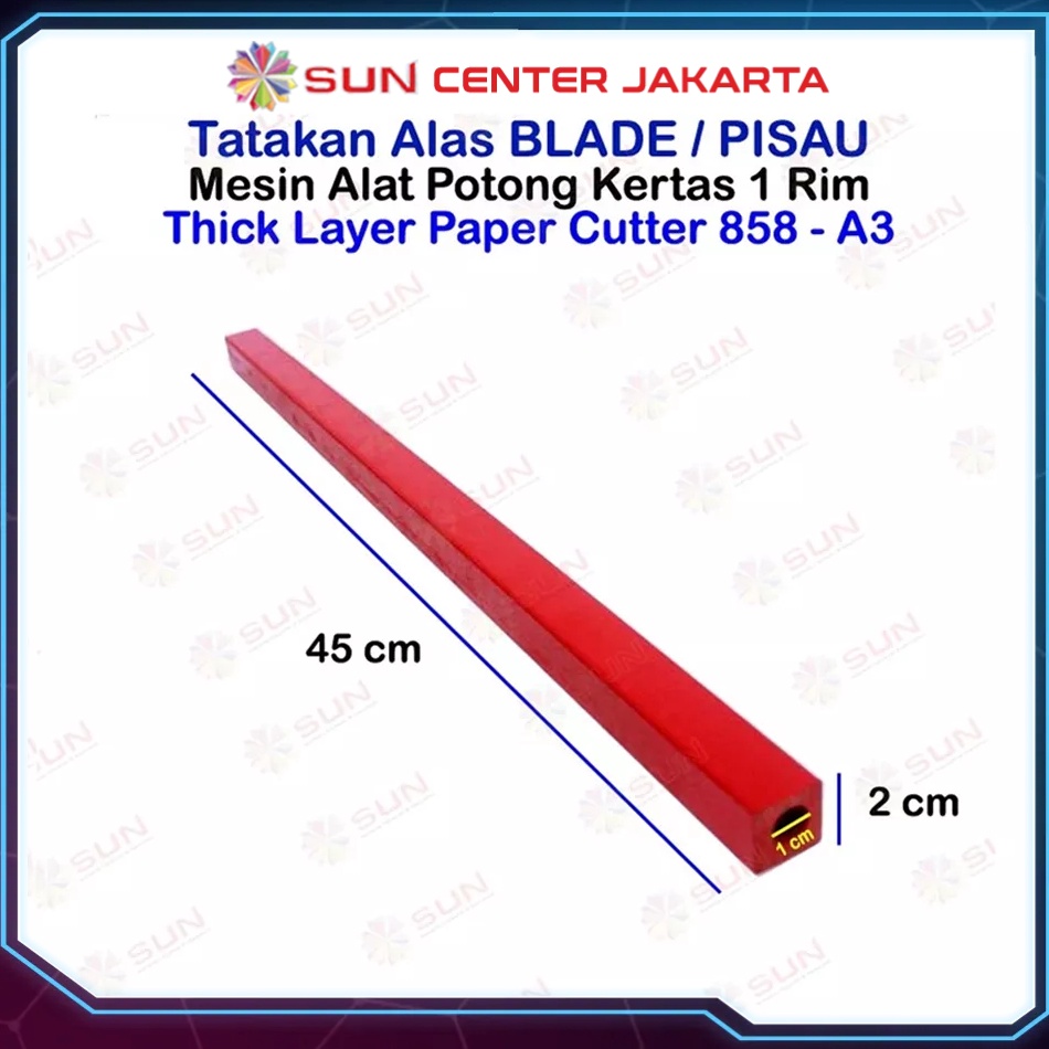 

Cutting Stick Tatakan Pisau Mesin Potong Kertas 1 rim 858 A3 868 A3 dan 858 868 A4 i N7Y5