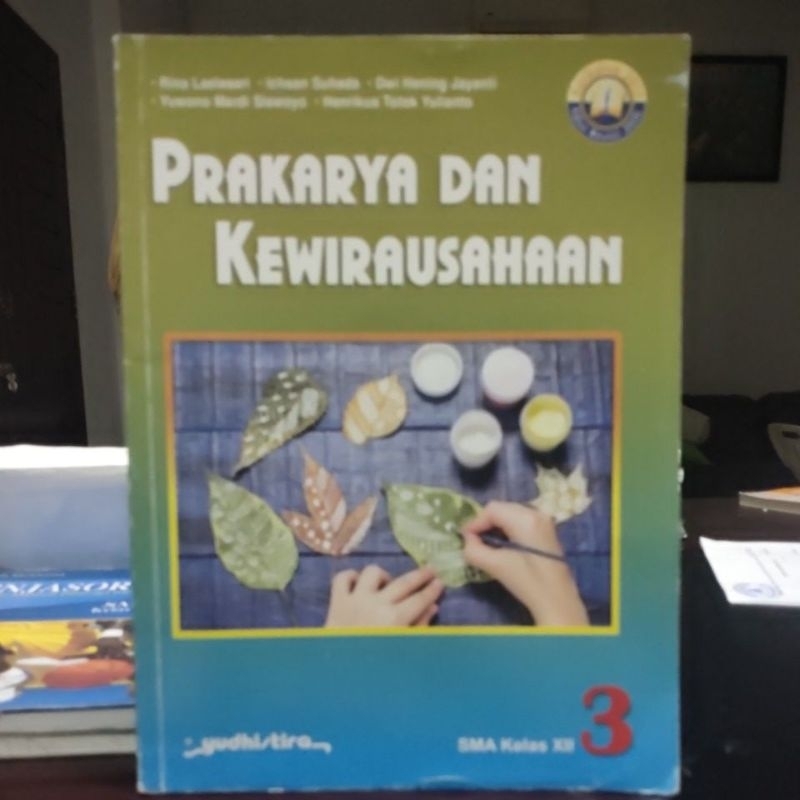 buku prakarya dan kewirausahaan kelas 12 sma 3 kelas xii yudhistira bekas