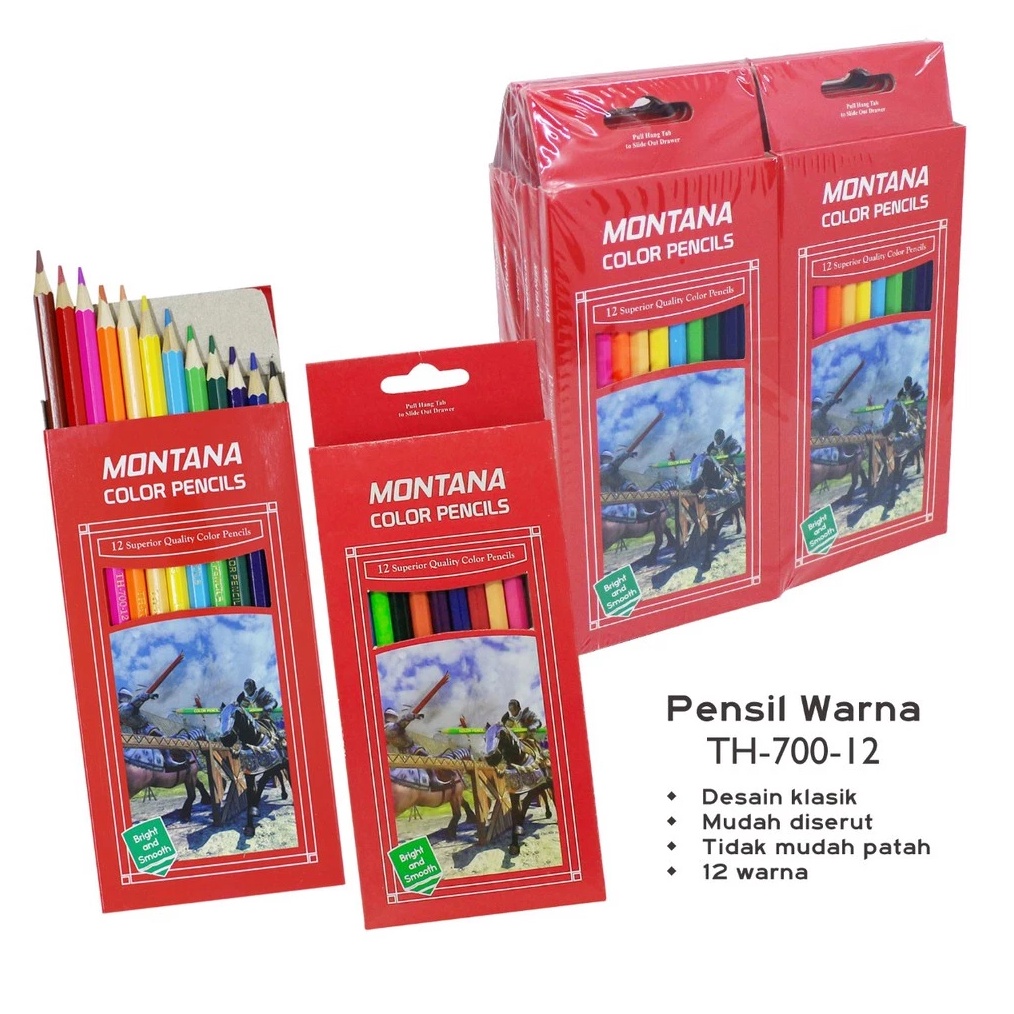 

TERLARIZZZ APEN 12pcs Pensil Warna Panjang Pendek Tidak Mudah Patah Mudah DIserut