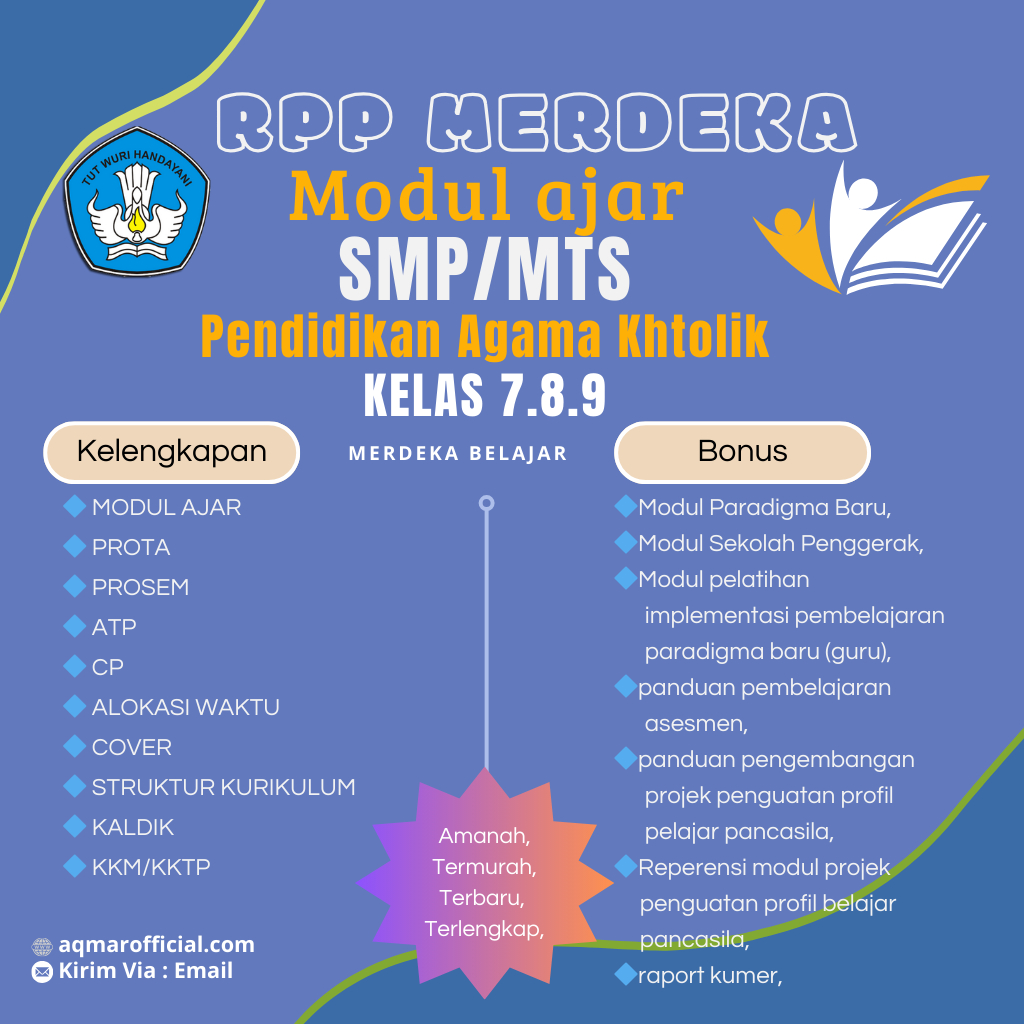 

MODUL AJAR PENDIDIKAN AGAMA KHATOLIK KELAS 7,8,9 SMP/MTS KURIKULUM MERDEKA LENGKAP