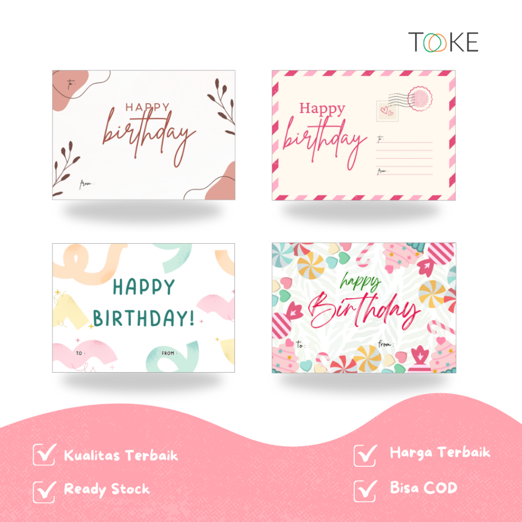 

Kartu Ucapan/Greeting Card/Gift Card/Kartu Ucapan Ulang Tahun/Happy Birthday Greeting Card