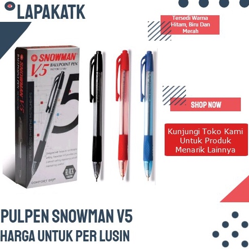 

Pulpen ballpointPen snowman V5 1 PAK x N5I5