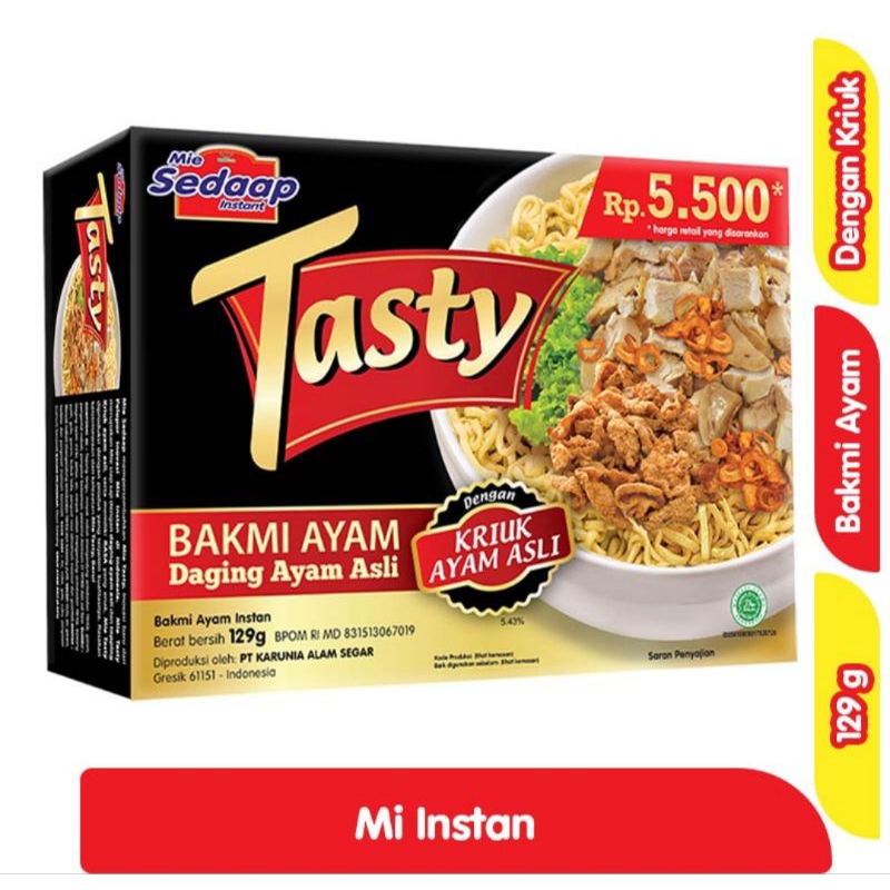 

Sedaap Tasty Mie Instan Bakmi Ayam