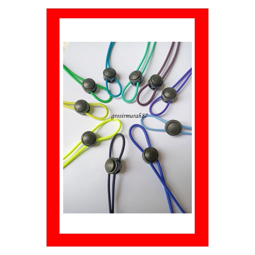 WAH Mask Strap  Tali Masker  Kalung Masker hijab  Kalung Masker  Strap Masker Elastis polos 3mm cant