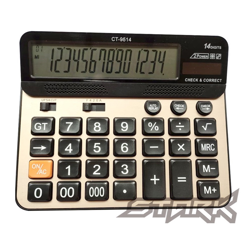 

CT 9514 Kalkulator 14 Digit Kalkulator Besar Big Display Kalkulator Meja Dagang y GV9