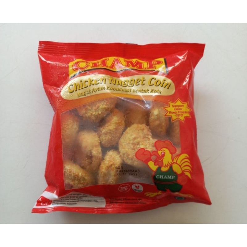 

Terlaris.....! nugget ayam champ coin 500gr