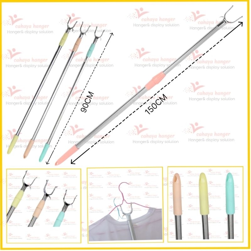 tongkat sodokan galah baju tongkat hanger baju