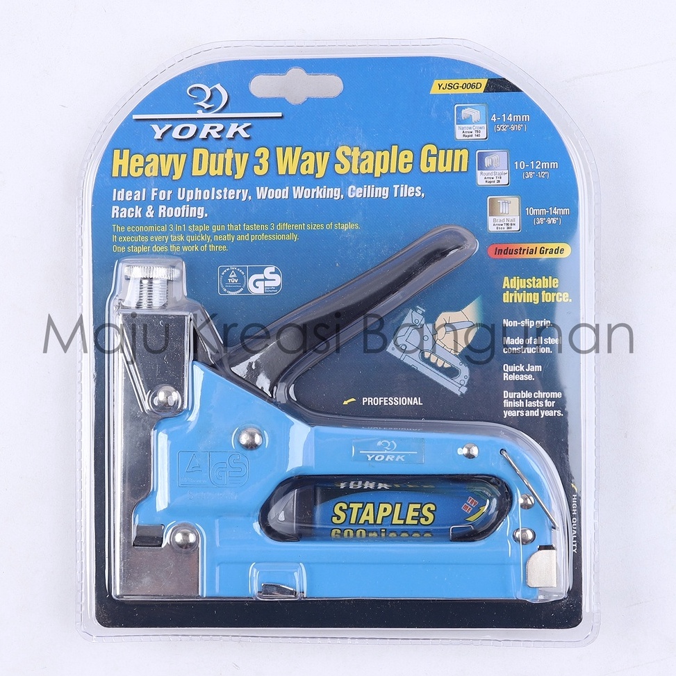 

Staple Gun 3 Way Pistol Tembak Staples Stapler 3 in 1 Jok Kulit Hekter Heckter Tacker Heavy Duty o L1C8