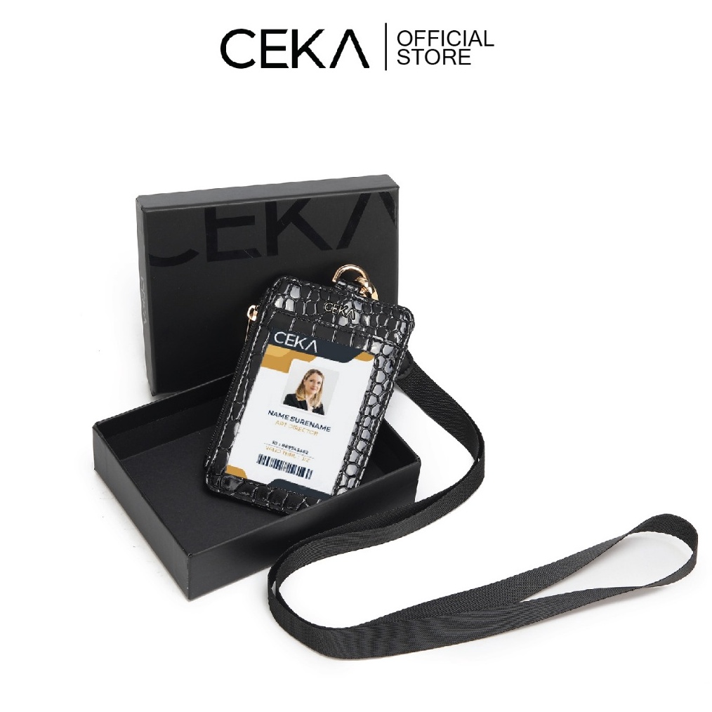 

CEKA Lanyard ID Card Holder Name Tag Kartu Tanda Pengenal Binca Id Card Holder j S6P8