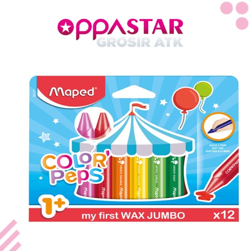 

Crayon Maped Color peps Wax 12 861311 Crayon Jumbo Anak r L2K8