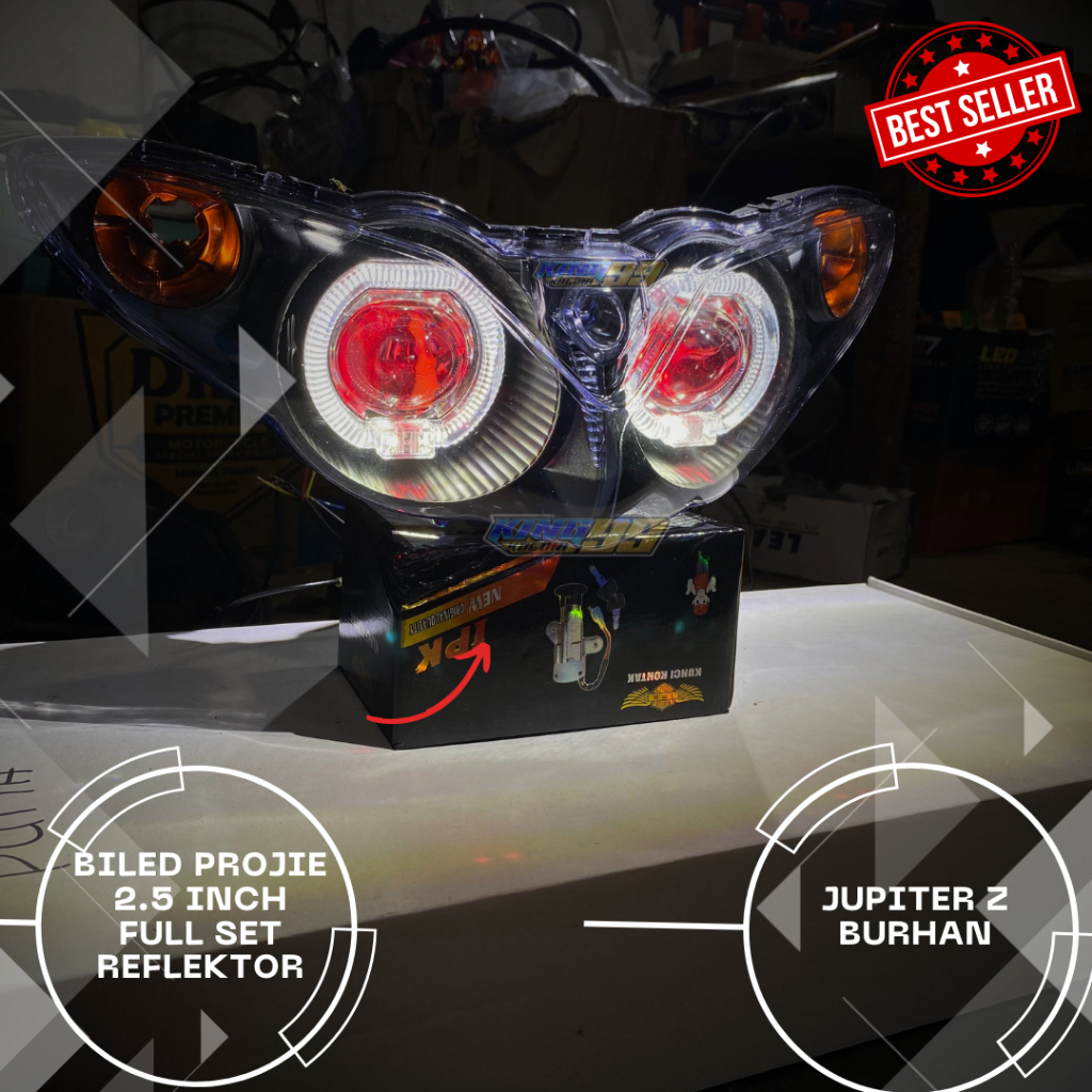 LAMPU BILED JUPITER Z BURHAN FULL SET REFLEKTOR
