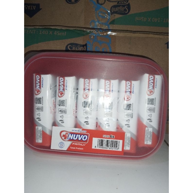 Nuvo sabun tepak isi 6pcs