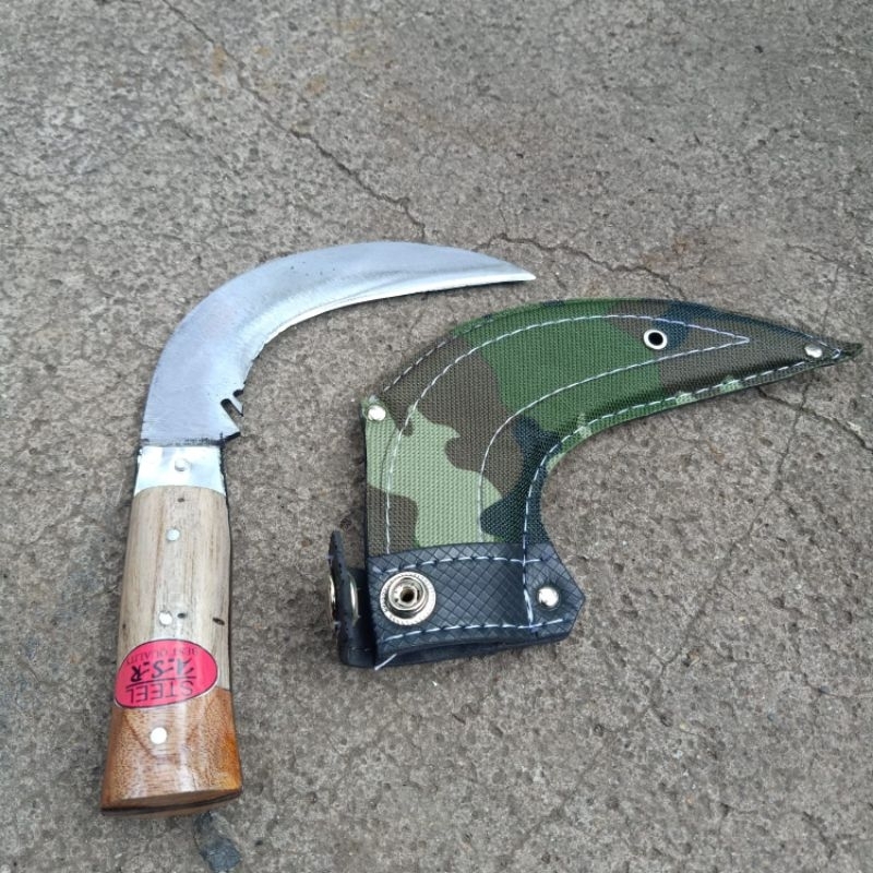 Pisau lengkung | pisau buka durian | pisau pisang