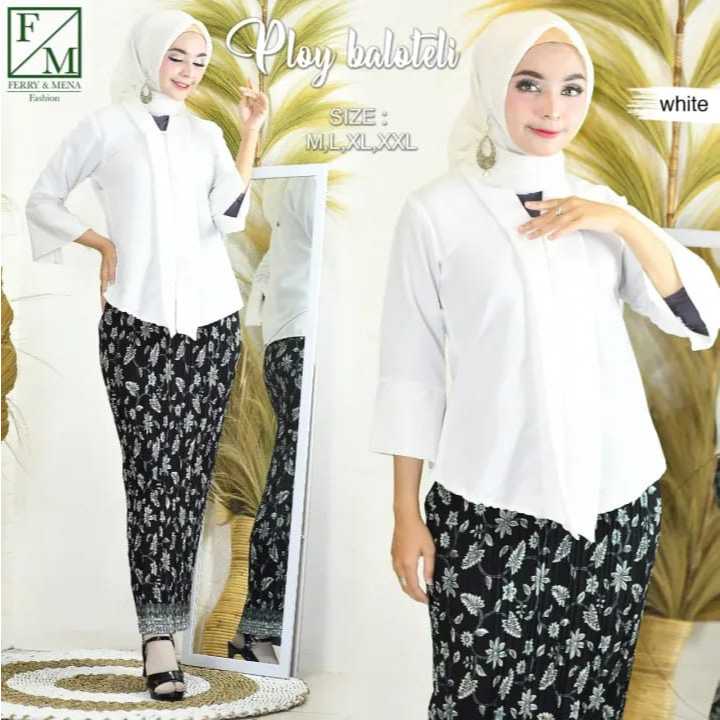 KEBAYA ENCIM BATAWI MODERN POLOS - KEBAYA WISUDA