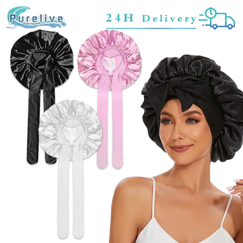 Hair Bonnet Satin Cap Night Silk Cap Hair Silk Hair Wrap Sleep Cap Hair Bonnet