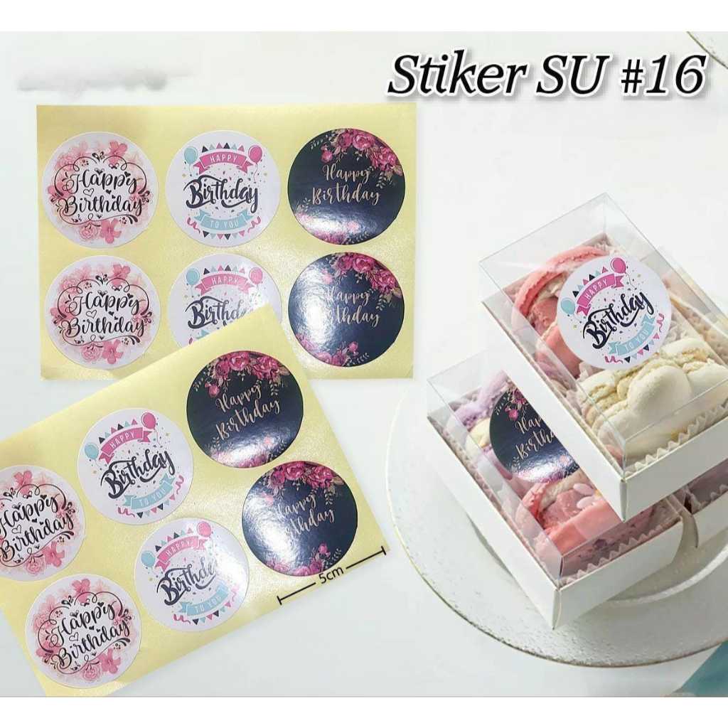 

Stiker SU 16| 17| Stiker Thank You| Stiker Happy Birthday| Stiker Hiasan Toples (1 Bal 100 Lembar)