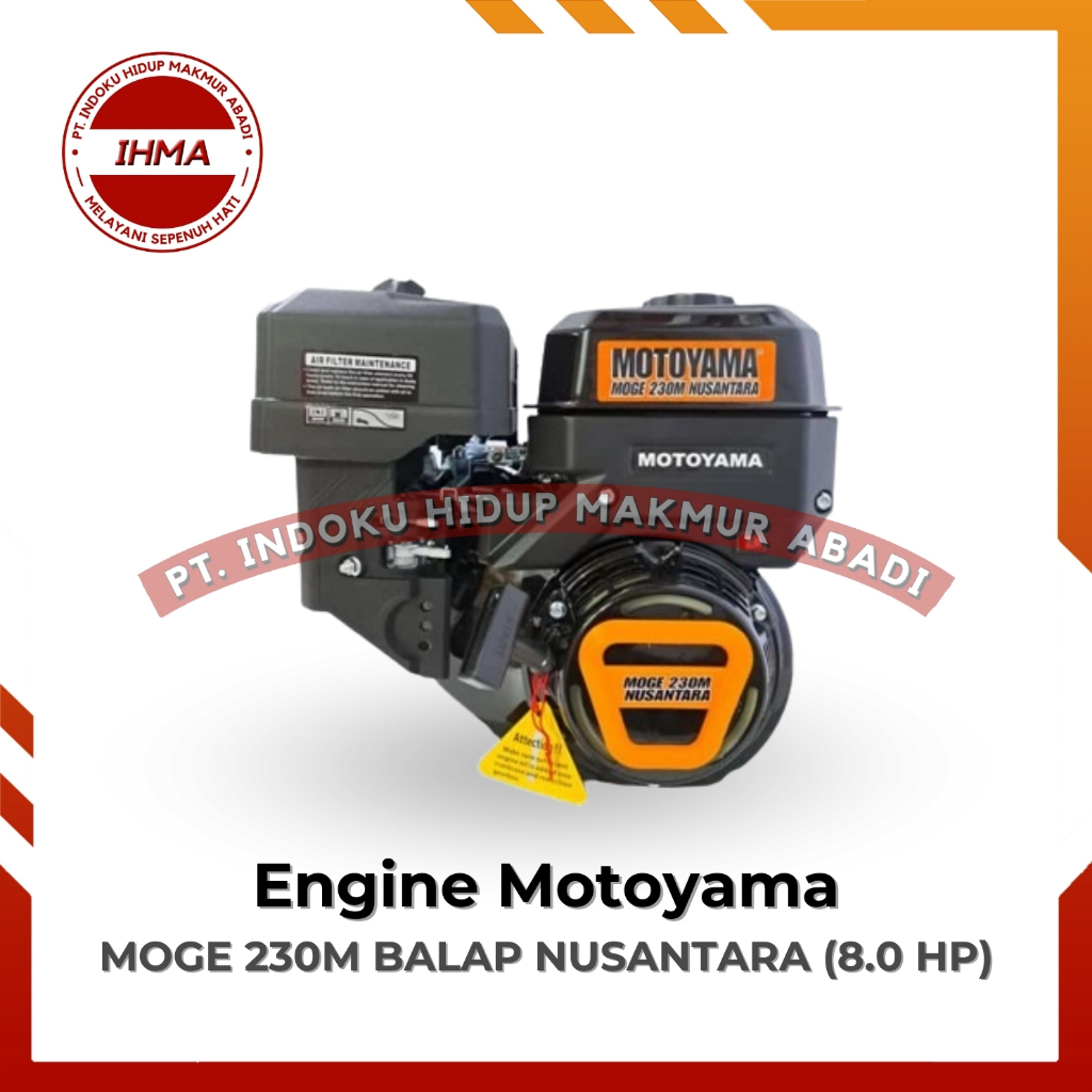 Engine Motoyama MOGE 230 M Balap Nusantara (8.0 HP) - Mesin Penggerak Serbaguna