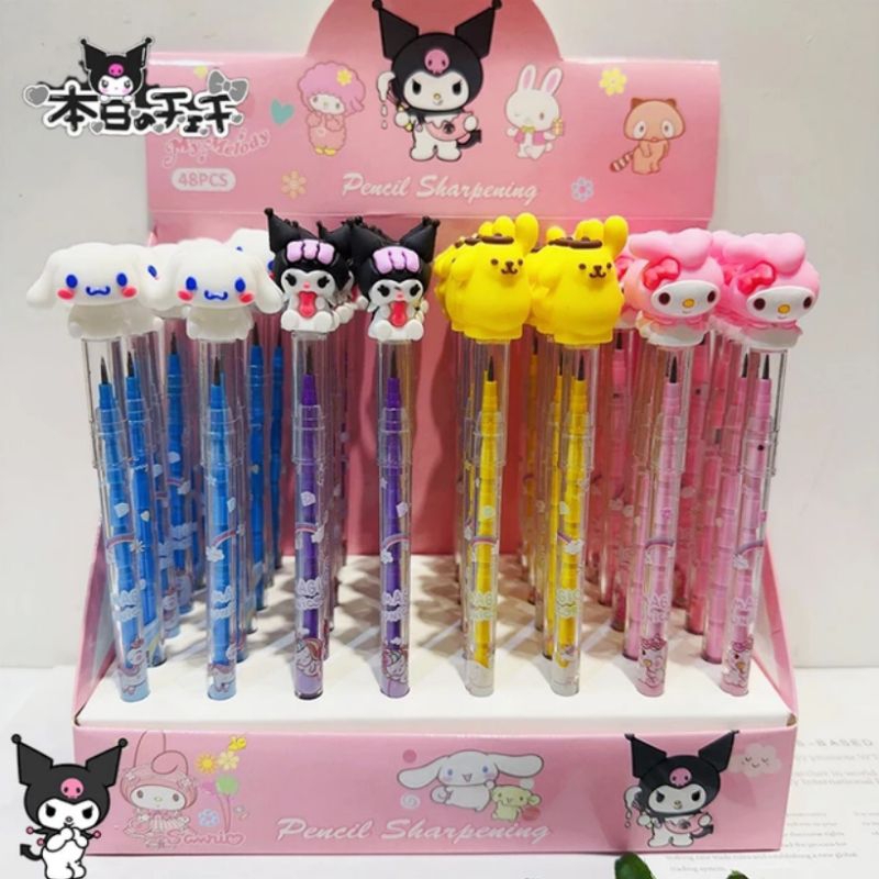 

Student stationery Kawai Sanrio pencil kuromi pensil mekanik karakter cinnamonroll