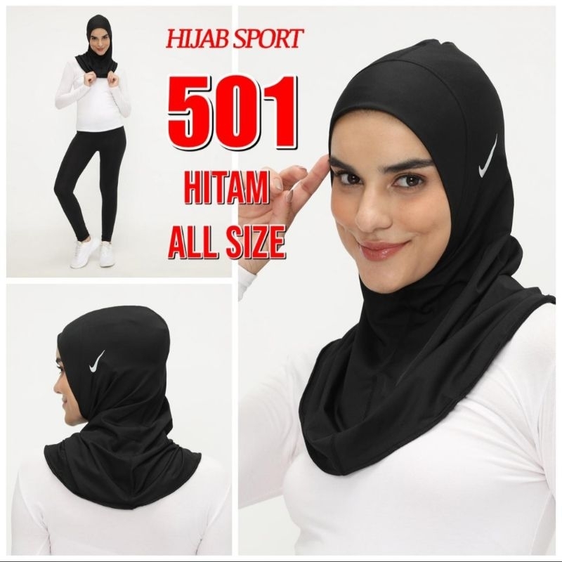 HIJAB SPORT OLAHRAGA NIKE PREMIUM DRYFIT POLYESTER