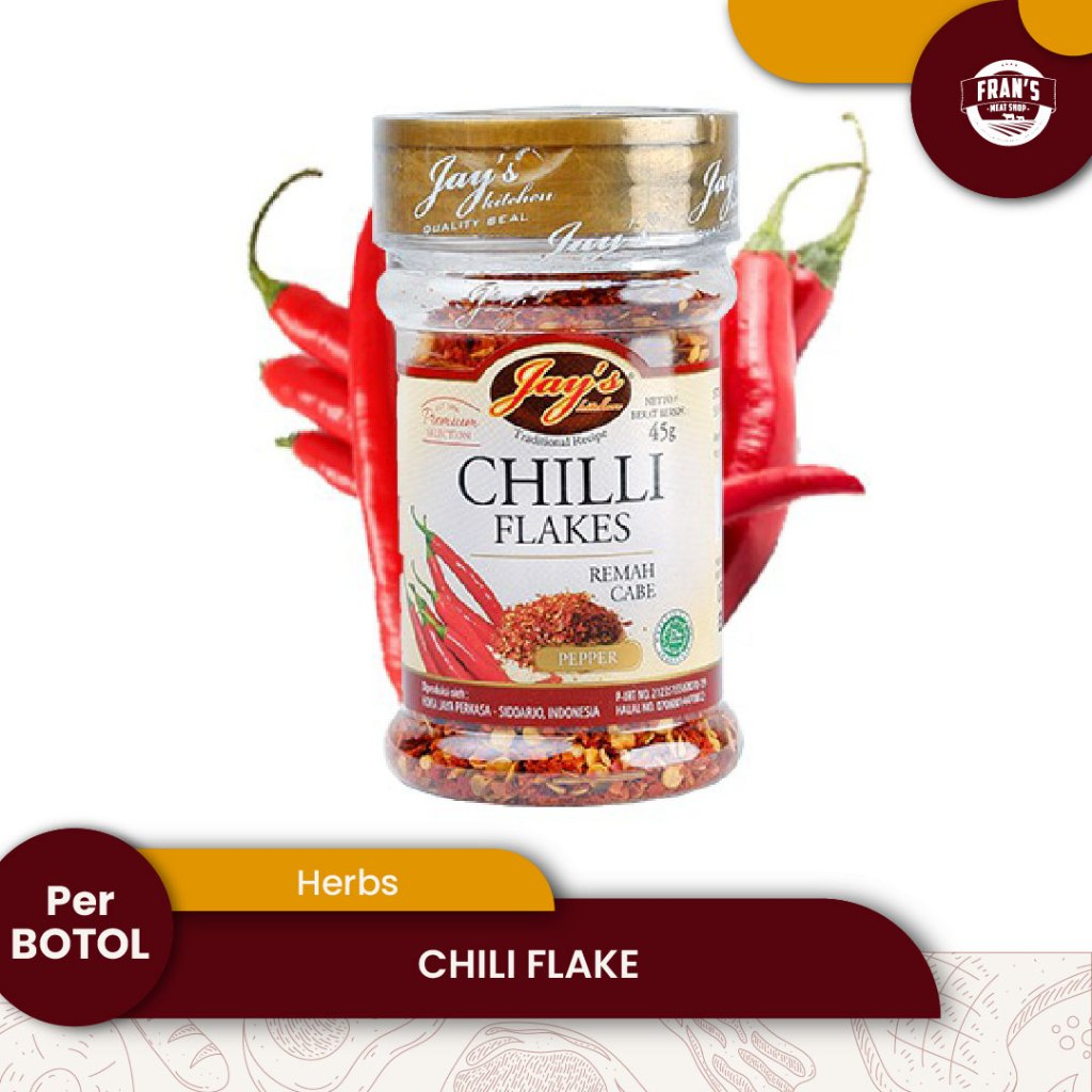 

Jay's Chilli Flakes - 45 gram
