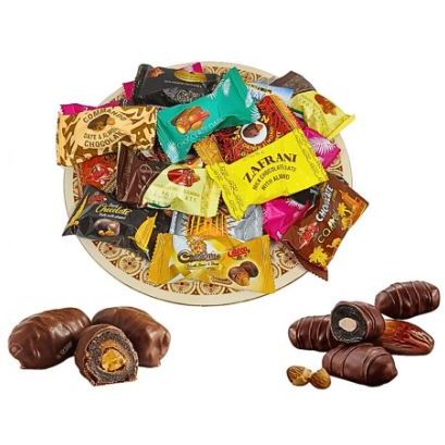 

RB Coklat Cokelat Kurma Isi Kacang Almond Lapis Coklat Arab Dubai Asli Mix 1Kg Premium Untuk Lebaran
