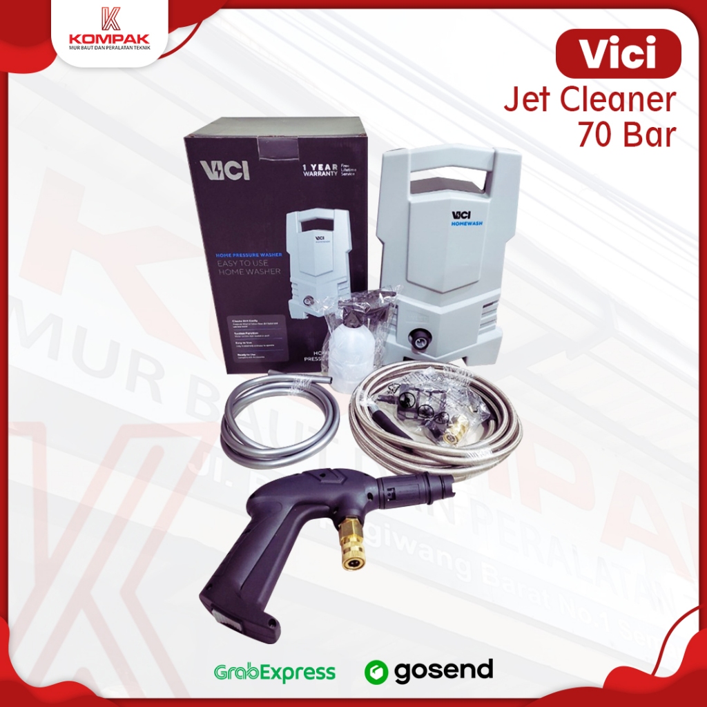VICI Alat steam cuci motor & mobil AC 70 BAR Jet Cleaner High Pressure Washer Homewash