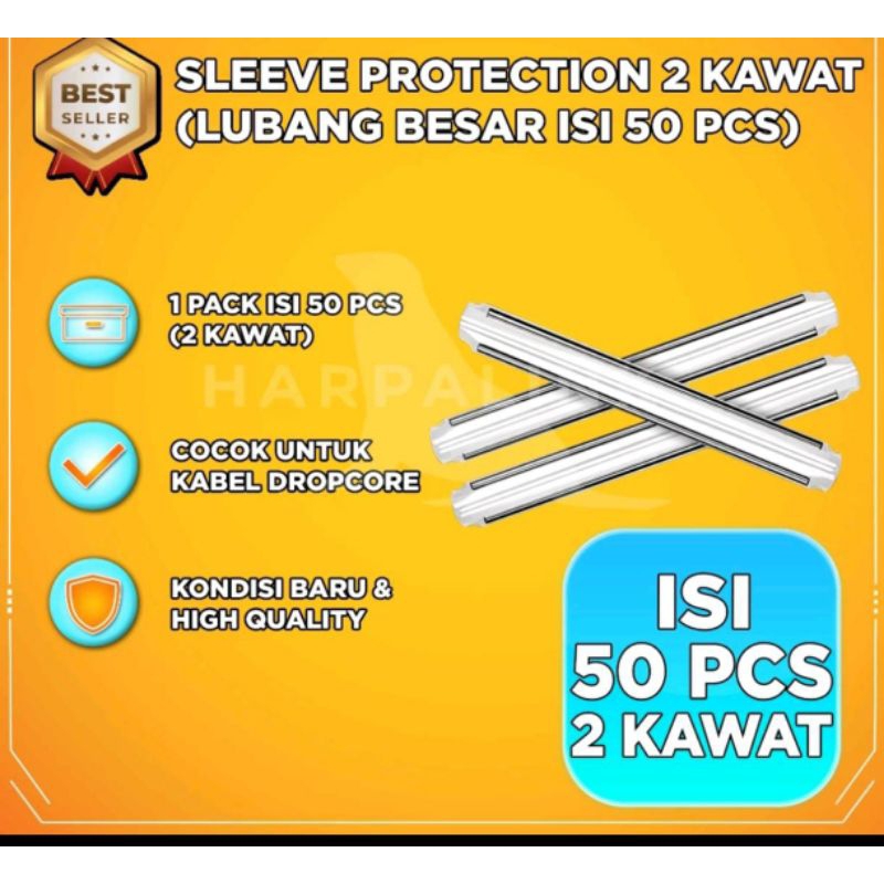 protection sleeve besar 2 kawat isi 50pcs