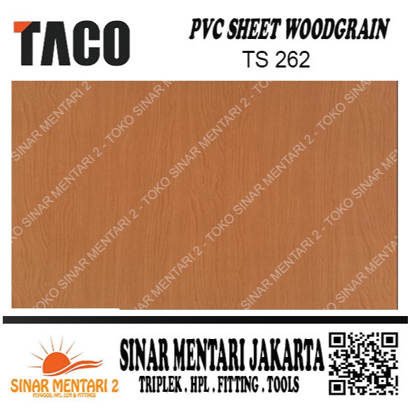 TACO SHEET PVC WOODGRAIN TS 262