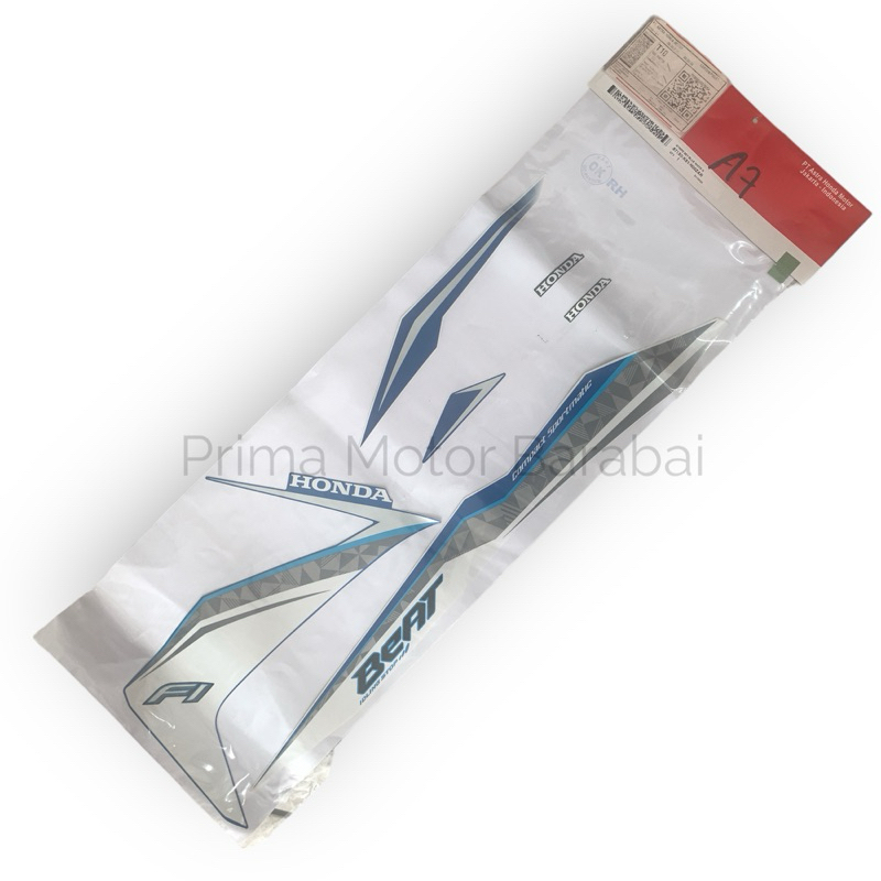 Stripe Set Biru Putih Kanan/Kiri - BeAT eSP - 871X0K81N00ZAL/871X0K81N00ZAR