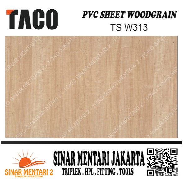 TACO SHEET PVC WOODGRAIN TS W313