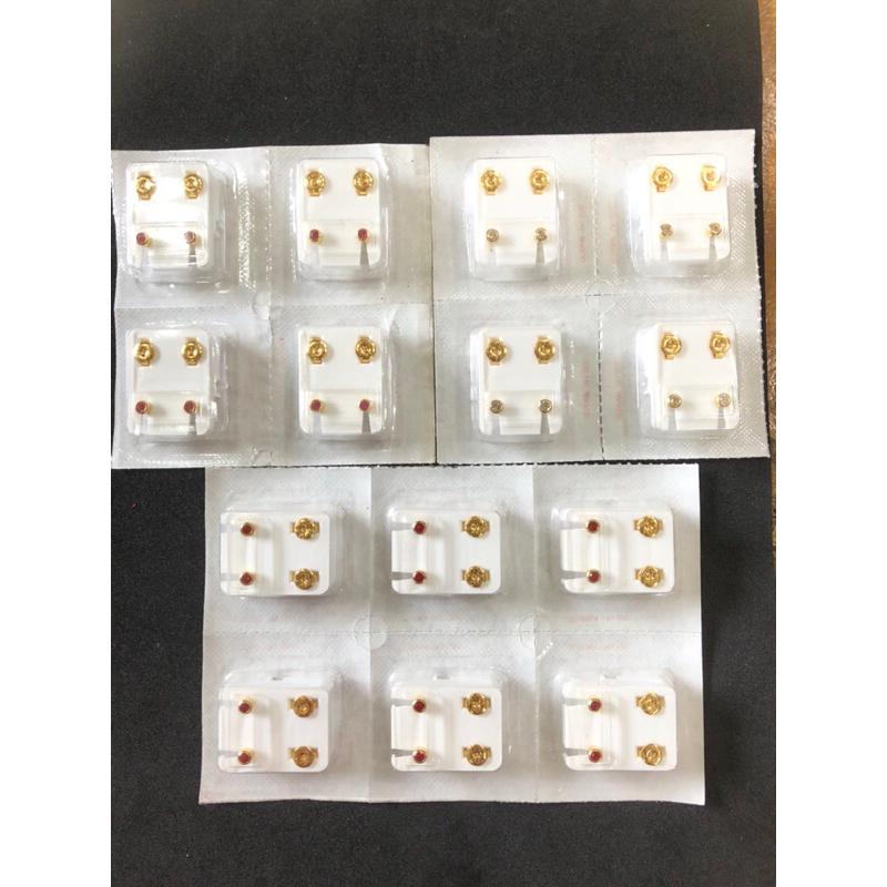 Asia Silver - Original Studex Anting Tindik Giwang Tindik Kerabu Tindik Studex Anting Bermata Kerabu