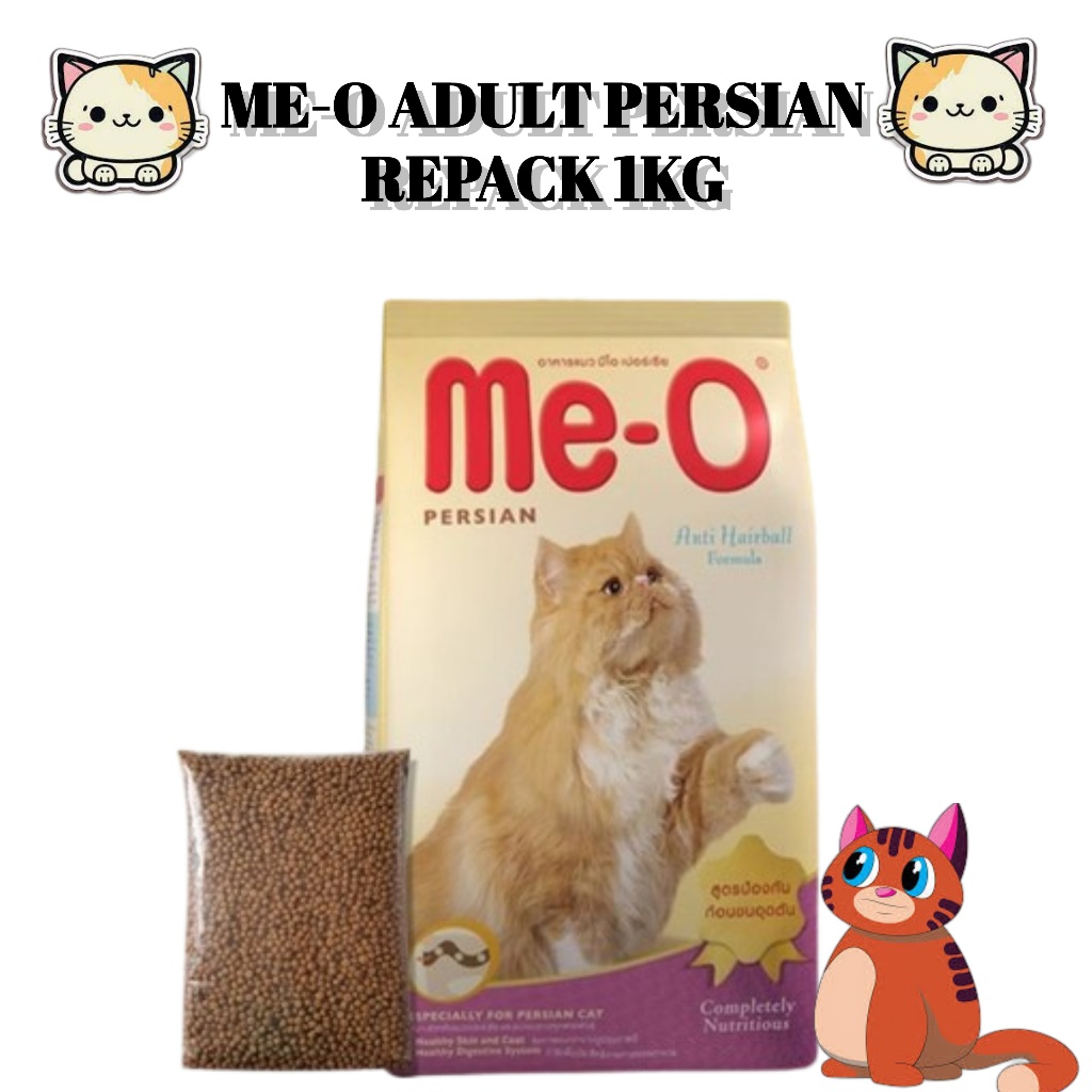 Me-O Adult Persian 1kg Makanan Kucing Persia Dry Cat Food Murah Repack